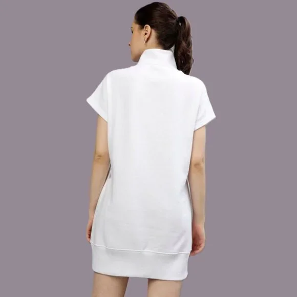 DKNY Sport Quarter-Zip Logo Dress. Size M - Picture 8 of 12